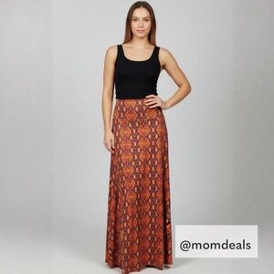 LulaRoe Maxi Long Skirt or Strapless Dress Extra Fancy Added Glow Texture S 6-8